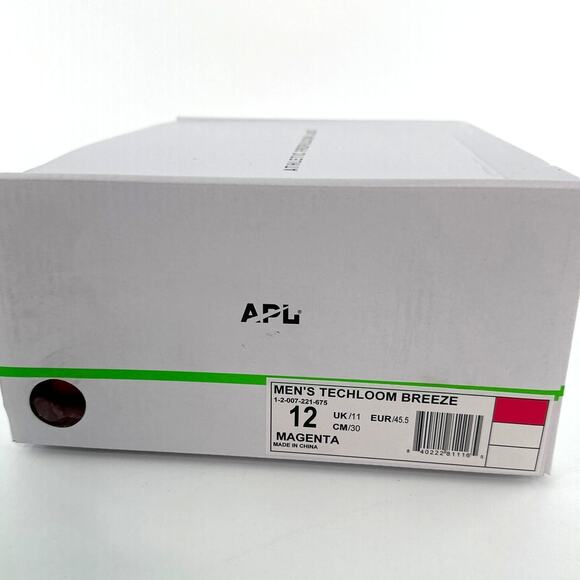 APL Men's Magenta TechLoom Breeze Sneakers Size 12 - Picture 2 of 13